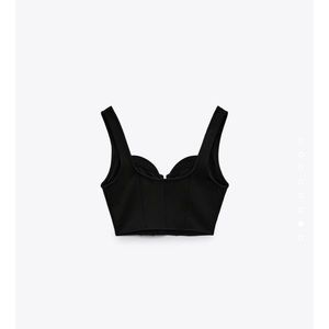 Zara corset top in size xs with tags
